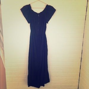 LOFT Women's off the shoulder button down dress